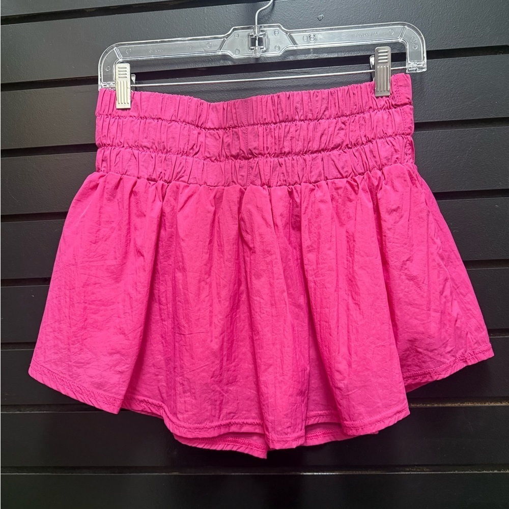 TCEC Pink Athletic Skort Ruched Waist Active Skirt Size L